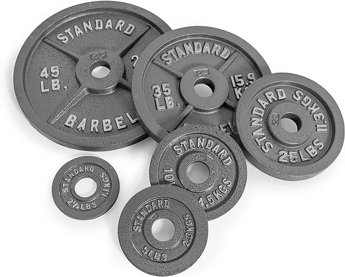 CAP Barbell Olympic 2-Inch Weight Plates Gray