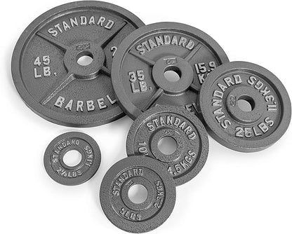 CAP Barbell Olympic 2-Inch Weight Plates Gray