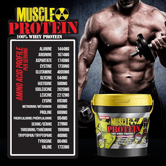 Whey Protein Powder [15 lbs/Pack of 1]–Strawberry Protein, Cold Filtered, 25g Pure Protein, 6.6g BCAAs/Serving(Packaging May Vary)