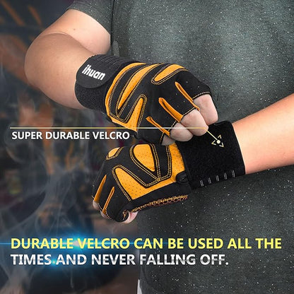 ihuan Ventilated Weight Lifting Gym Workout Gloves