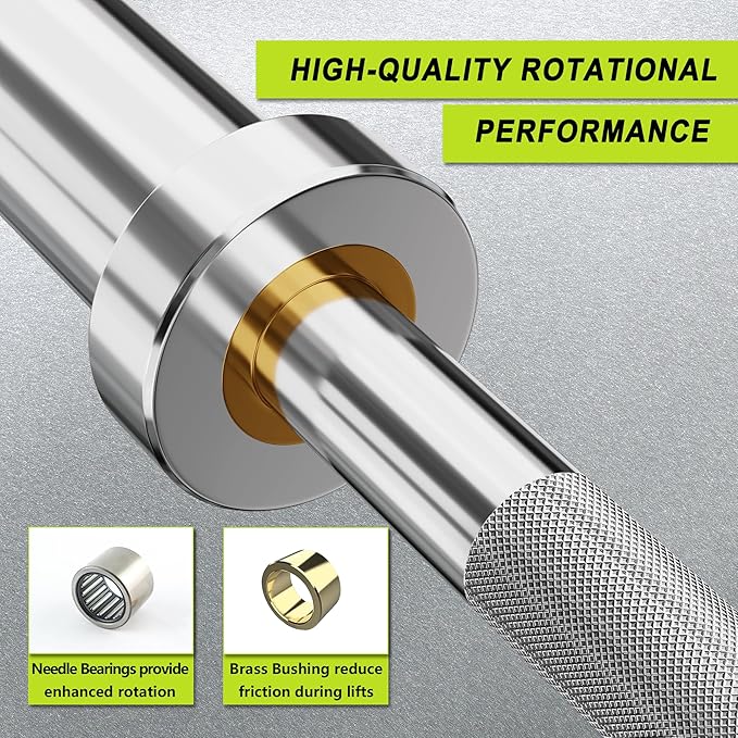 Olympic Barbell Bar EZ Curl Bar Weightlifting Barbell 2 Inch