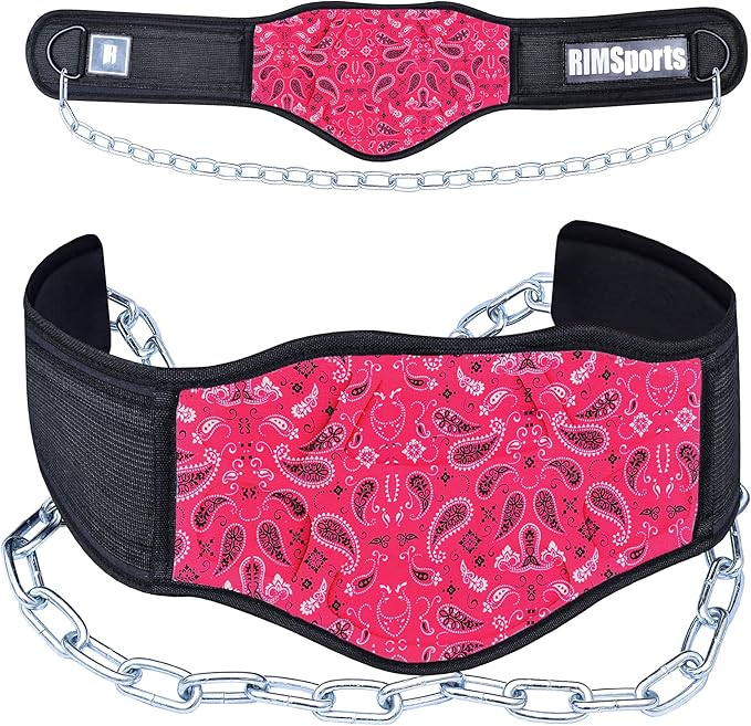 RIMSports Dip Belt For Weight Lifting - Weighted