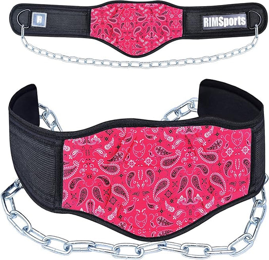 RIMSports Dip Belt For Weight Lifting - Weighted