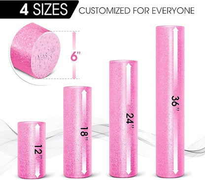 Yes4All High-Density Foam Roller for Back Pain Relief 12, 18, 18, 24, 24, 36 36 inch