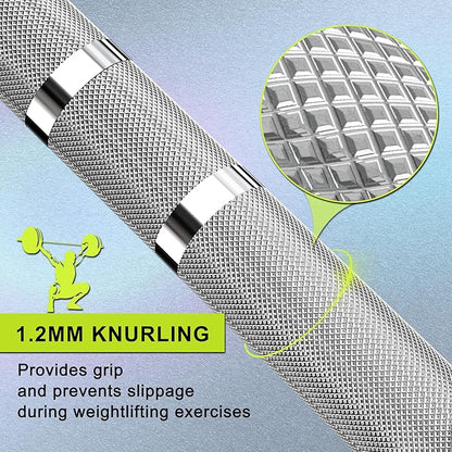 Olympic Barbell Bar EZ Curl Bar Weightlifting Barbell 2 Inch