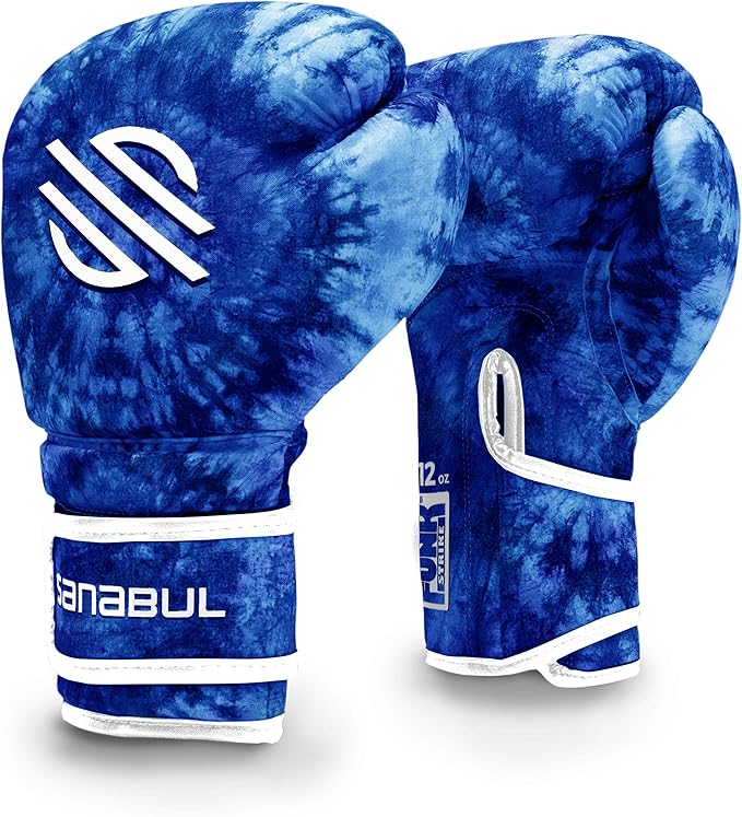 Sanabul Funk Strike Tie Dye Gel Boxing Gloves for Men & Women, Stylish and Protective Kickboxing Muay Thai Gloves for Training Sparring Punching Bag