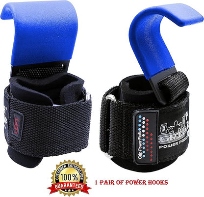 Weight Lifting Hooks Heavy Duty Lifting Wrist Straps