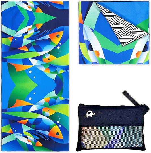 Elite Trend Microfiber Beach Towel - Extra Large 78x35 Inch