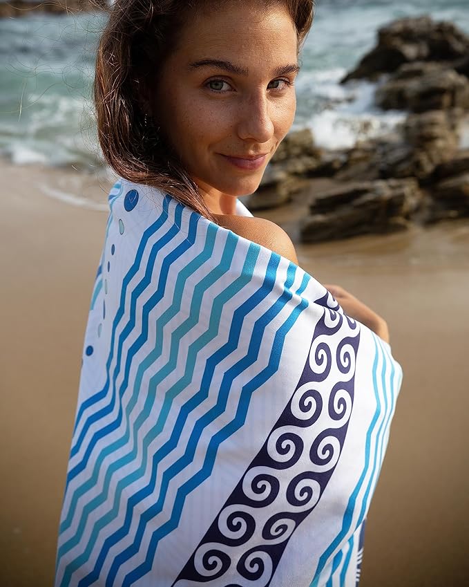 Elite Trend Microfiber Beach Towel - Extra Large 78x35 Inch