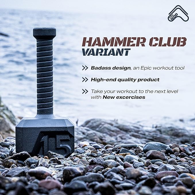 Tribe WOD Hammer Kettlebell 15-70lb + Adjustable
