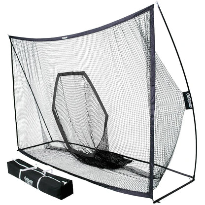 GoSports Golf Practice Hitting Net - Choose Between Huge 10 x 7 ft or 7 x 7 ft Nets - Personal Driving Range for Indoor or Outdoor Use - Designed by Golfers for Golfers