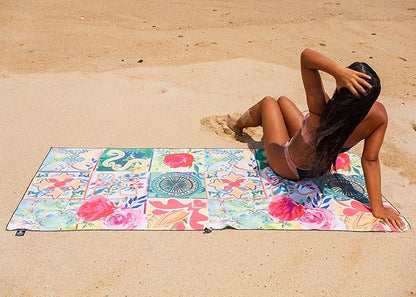 EliteTrend Microfiber Beach Towel Waffle – Extra Large 78x35 Inch
