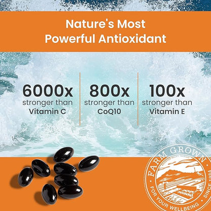 Nutrex Hawaii BioAstin Hawaiian Astaxanthin - 12mg, 50 Softgels - Farm-Direct Premium Antioxidant Supplement to Support Eye, Skin, Joint & Immune System Health - Non-GMO & Gluten-Free