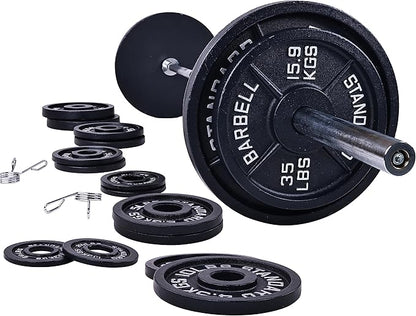 Signature Fitness Olympic 2-Inch Cast Iron Plate Weight