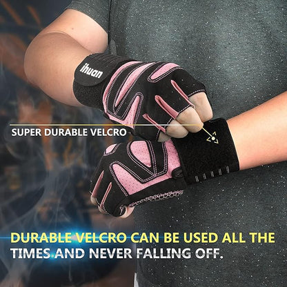 ihuan Ventilated Weight Lifting Gym Workout Gloves