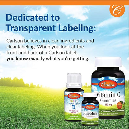 Carlson - Totally Zen, GABA, L-Theanine & B Vitamins, Healthy Mood, Promotes Calmness & Mental Clarity, 120 Capsules