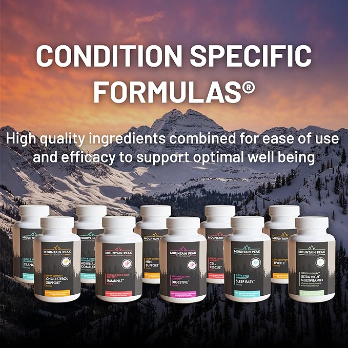 Mountain Peak Nutritionals Ultra High Multivitamin - Helps Support Well Being - Complete w/Vitamin A, Vitamin B12 & Probiotic Formula - Hypoallergenic Dietary Supplement (180 Vegetarian Capsules)