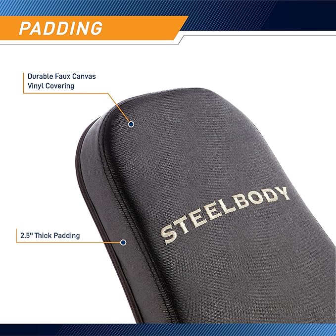 Steelbody Deluxe Utility Weight Bench for Home Gym