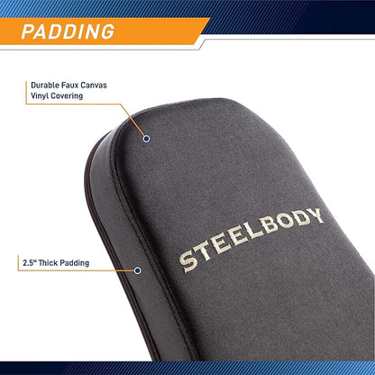 Steelbody Deluxe Utility Weight Bench for Home Gym