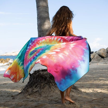 EliteTrend Microfiber Beach Towel Waffle – Extra Large 78x35 Inch