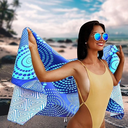 Elite Trend Microfiber Beach Towel - Extra Large 78x35 Inch