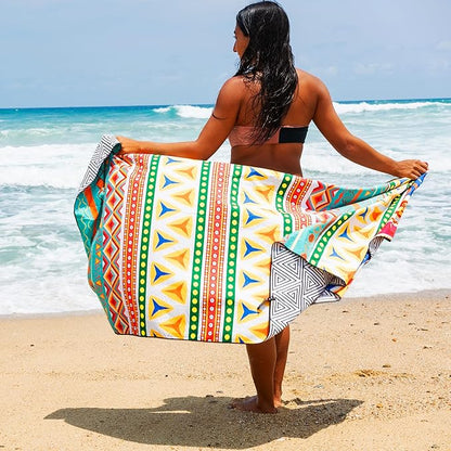 Elite Trend Microfiber Beach Towel – Extra Large 78x35 Inch