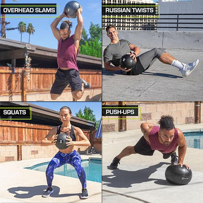 ProsourceFit Slam Medicine Balls 5 10, 15, 15, 20, 20, 25, 25, 30, 30, 50lbs 50lbs Smooth