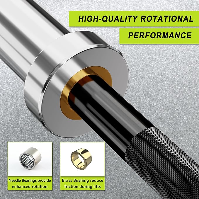 Olympic Barbell Bar EZ Curl Bar Weightlifting Barbell 2 Inch