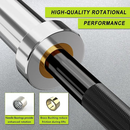 Olympic Barbell Bar EZ Curl Bar Weightlifting Barbell 2 Inch