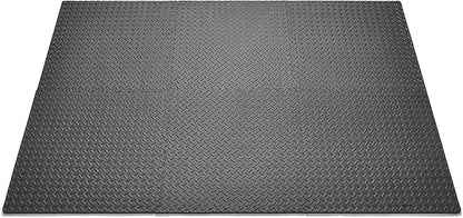 Sunny Health & Fitness Tri-Folding & Puzzle Exercise Mats – Extra Thick, Durable, Non-Slip, Water-Resistant Cushioning for Home Gym, Yoga, MMA, Gymnastics, Cardio, and Core Workouts