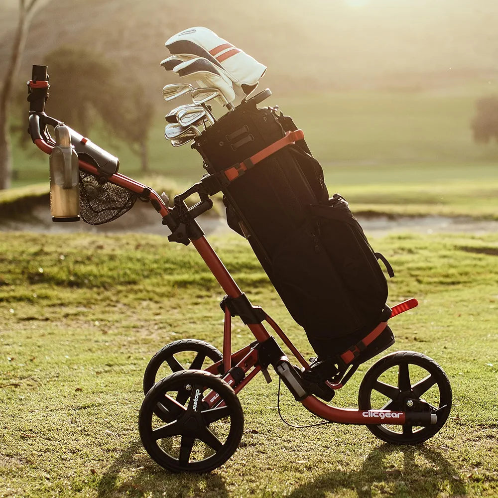 Clicgear Model 4.0 Golf Push Cart, 3-Wheel Foldable Walking Golf Cart