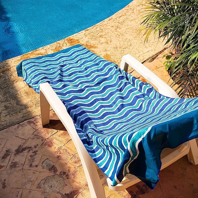 Elite Trend Large Beach Towel for Travel – 63x31 Inch