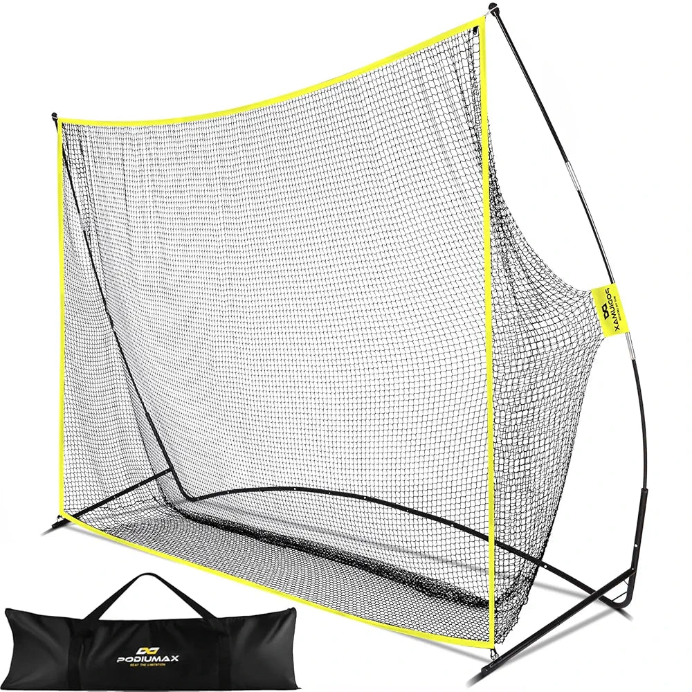PodiuMax 10x7ft Golf Hitting Net | Driving Range for Backyard & Indoor | Also Suitable for Soccer, Baseball, Softball Practice with Carrying Bag