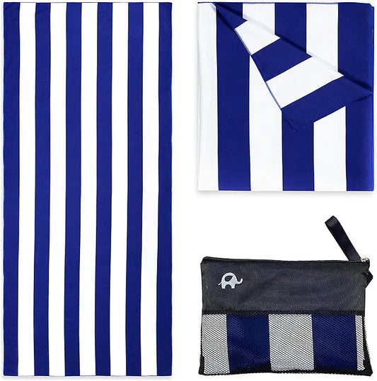 Elite Trend Large Beach Towel for Travel – 63x31 Inch