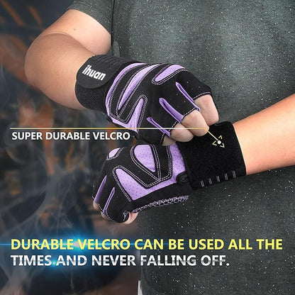 ihuan Ventilated Weight Lifting Gym Workout Gloves
