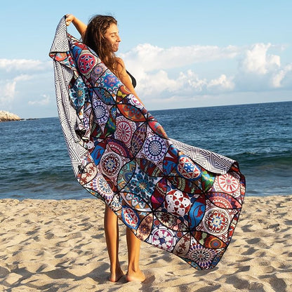Elite Trend Microfiber Beach Towel - Extra Large 78x35 Inch