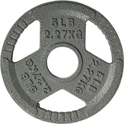 Yes4All Olympic Rubber Grip Plates for Barbell 2-Inch Weight