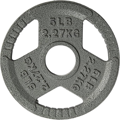 Yes4All Olympic Rubber Grip Plates for Barbell 2-Inch Weight