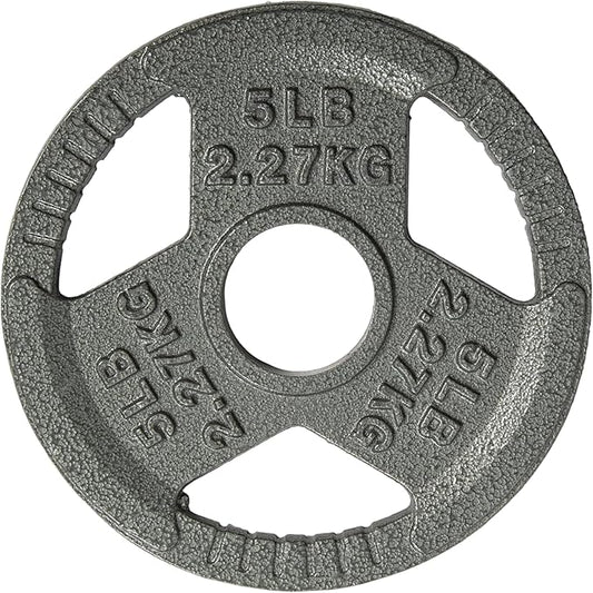 Yes4All Olympic Rubber Grip Plates for Barbell 2-Inch Weight