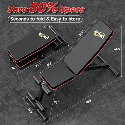 Adjustable Folding Weight Bench