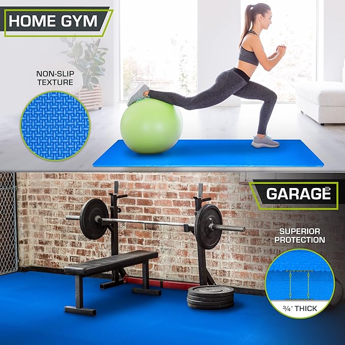 ProsourceFit Extra Thick Puzzle Exercise Mat ¾” and 1"