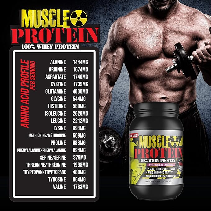 Whey Protein Powder [10 lbs/Pack of 1]– Peanut Butter-Chocolate Protein, Cold Filtered, 25g Pure Protein, 6.6g BCAAs/Serving (Packaging May Vary)