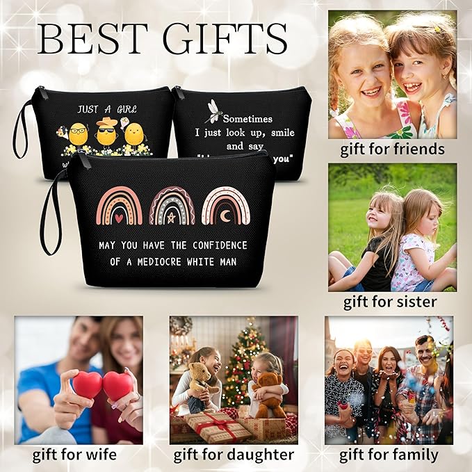 Inspirational Motivational Empowerment Feminist Gifts for Women Female Feminist Cosmetic Makeup Pouch Bag