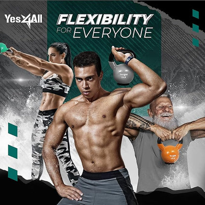 Yes4All Kettlebells Rubber Base (10-65 lbs)