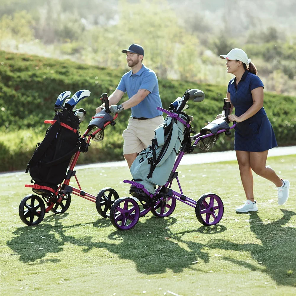 Clicgear Model 4.0 Golf Push Cart, 3-Wheel Foldable Walking Golf Cart
