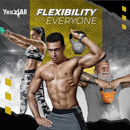Yes4All Kettlebells Rubber Base (10-65 lbs)