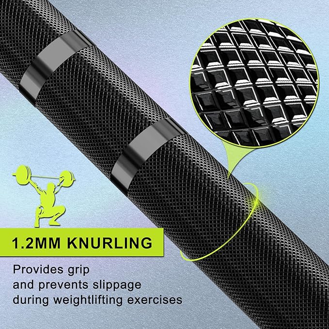 Olympic Barbell Bar EZ Curl Bar Weightlifting Barbell 2 Inch