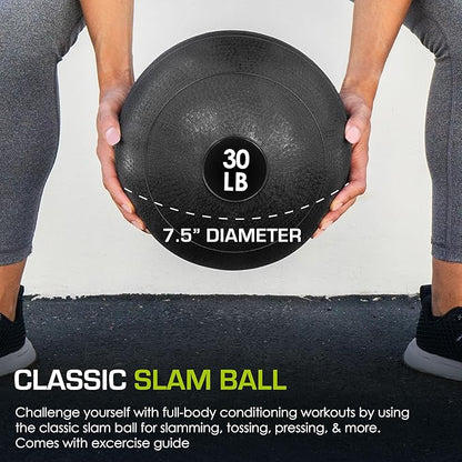 ProsourceFit Slam Medicine Balls 5 10, 15, 15, 20, 20, 25, 25, 30, 30, 50lbs 50lbs Smooth