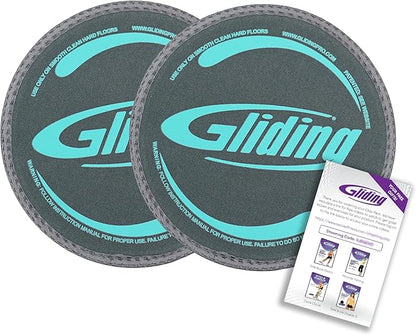 Gliding Discs for Working Out - Exercise Sliders 1 Pair, 4 Streaming
