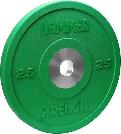 Hammer Strength 25Lb Green Premium Rubber Bumper Plate
